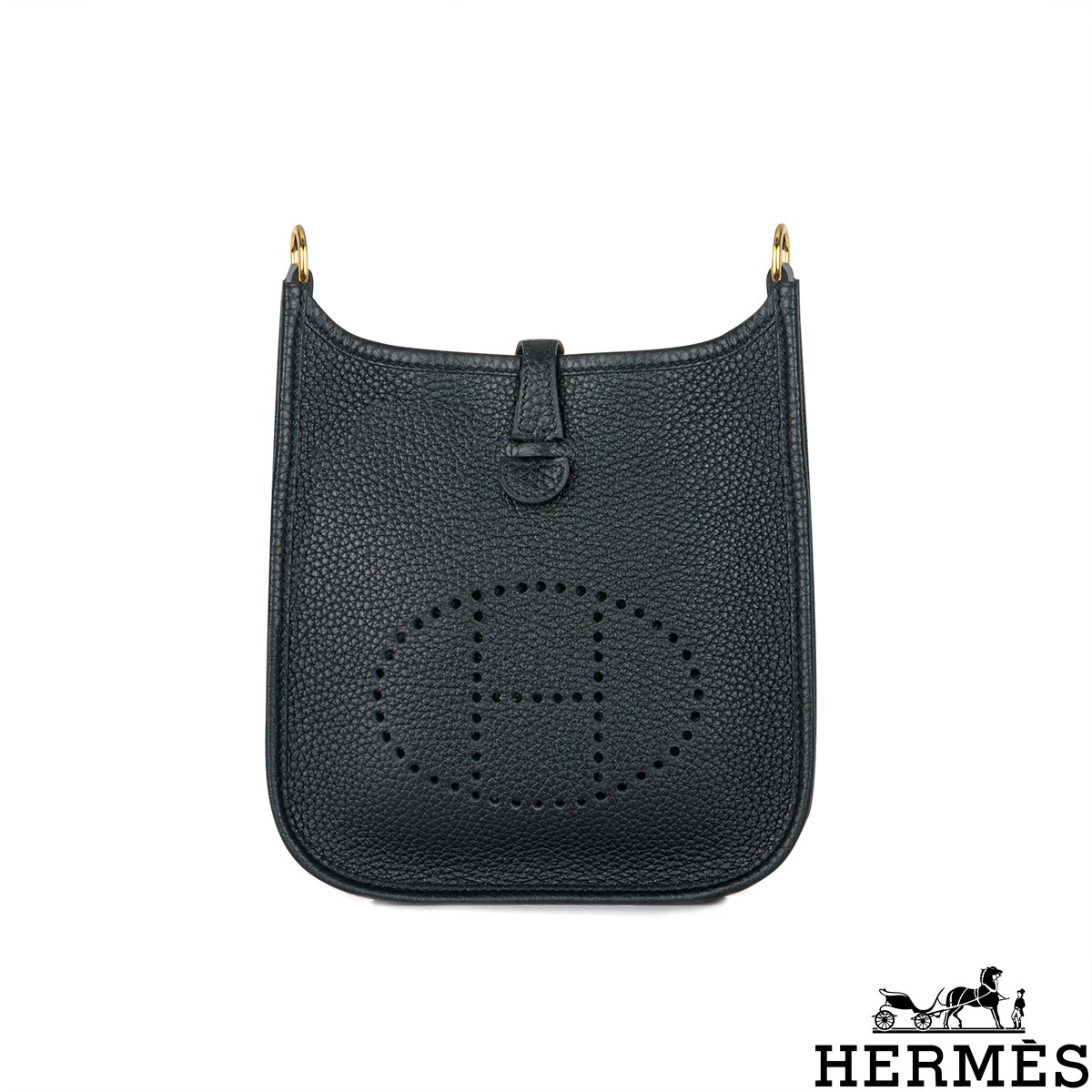 HERMES Taurillon Clemence Evelyne III GM Etoupe 1256272